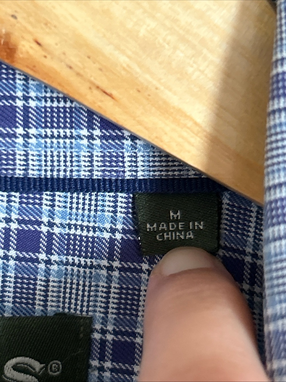 Orvis Wrinkle Free Purple/Gray Button Down Plaid 100% Cotton Casual Men's Size M - Picture 4 of 11